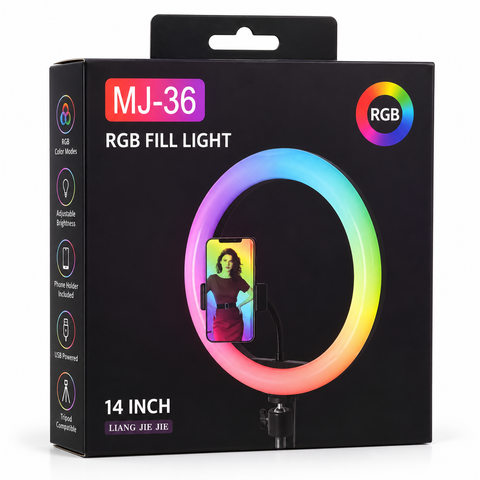 MJ-36 14" RGB Fill Ring Light