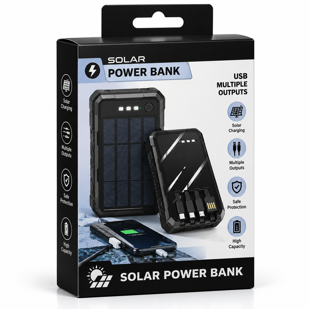 Mobile Power Bank 5000mAh USB Backup Power w/ Display