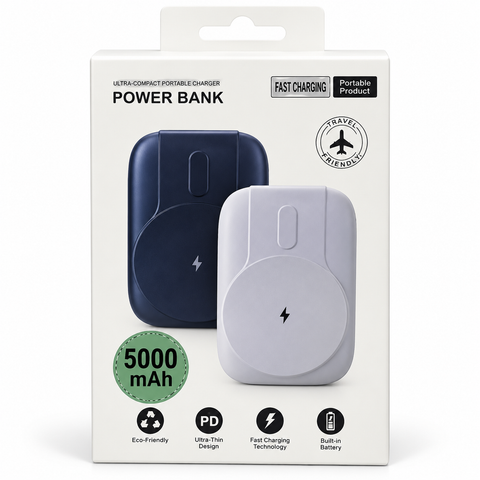 Magnetic Fast Charger Power Bank 5000mAh — Premium (S12)