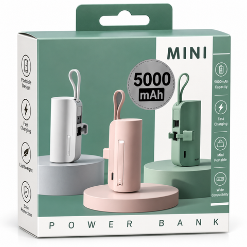 Mini Plug-In Power Bank 5000mAh Type-C (115 Mini)