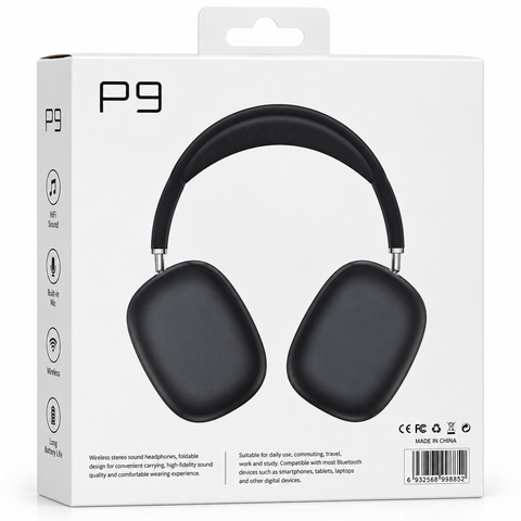 P9 Wireless Headphones (over-ear, Max style)