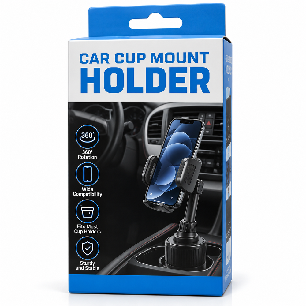 Car Cup Mount Holder (blue box)