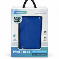 High Quality USB Backup Power Bank 12000mAh — Blue