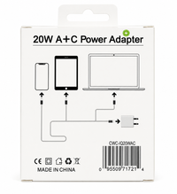 Icon A 20W Dual-Port USB & USB-C Wall Charger