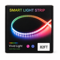 82FT Smart RGB LED Light Strip with App & Music Control