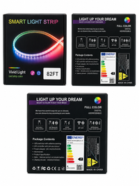 82FT Smart RGB LED Light Strip with App & Music Control